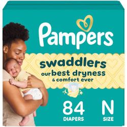 Pampers swaddlers newborn size 84 count