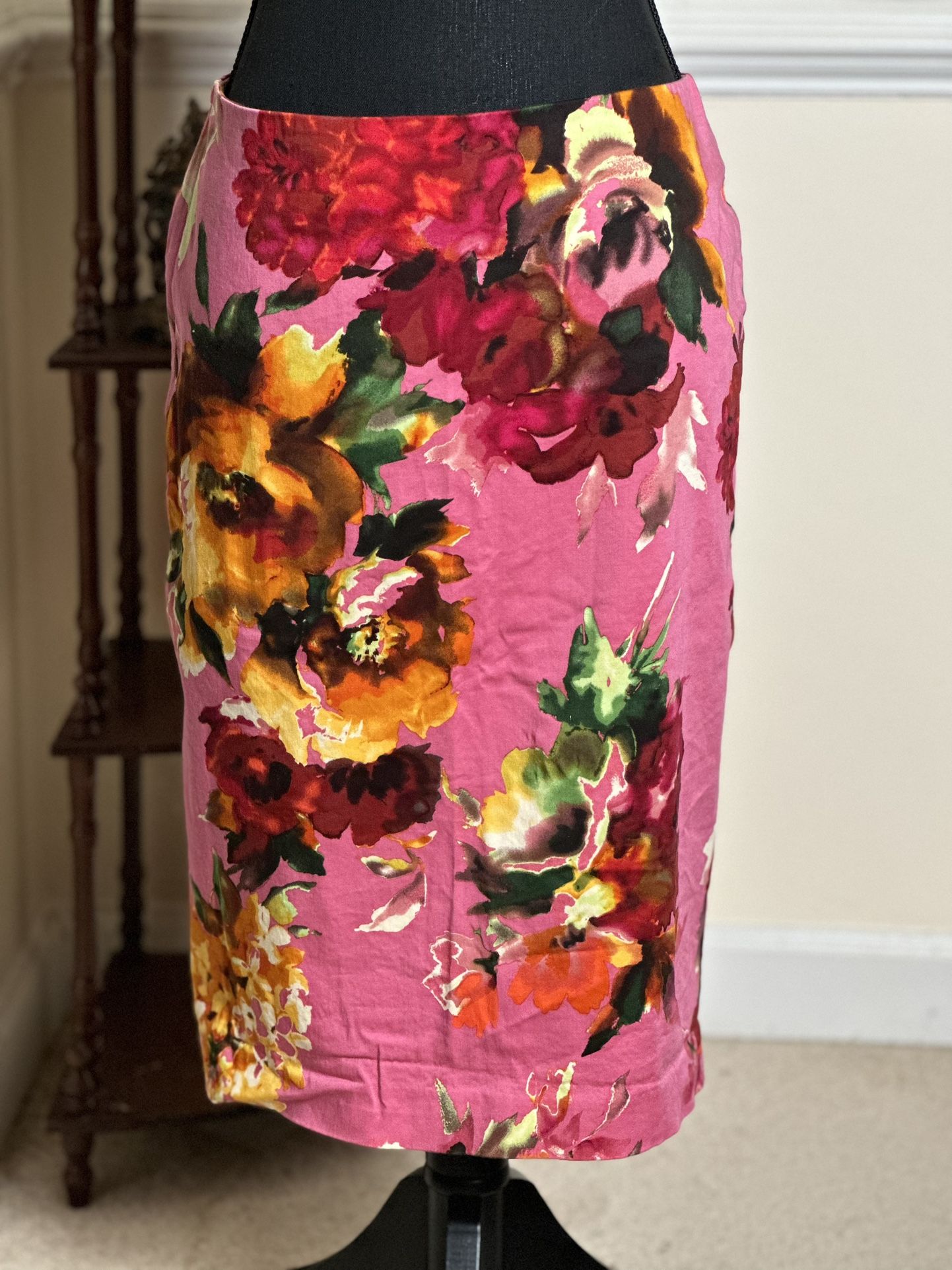 Floral Pencil Skirt