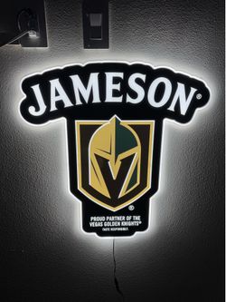 VGK Vegas Golden Knights Jameson Light Up Sign $100