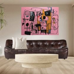 Brown Leather Couch