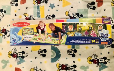 Melissa & Doug Blue's Clues & You! Blue's Neighborhood Activity Rug