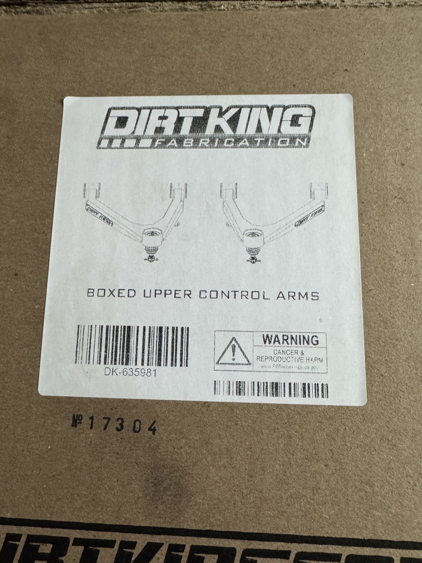 Dirt King Boxed UCA For 07-18 GM 1500 (Cast Aluminum)