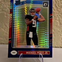 2024 Donruss Optic Rated Rookie RC Michael Penix Jr. Blue Hyper Prizm #279