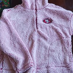 49er Pink Quarter Zip Brand New Never Worn