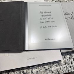 reMarkable 2 Bundle – NIB Marker Plus, Polymer Folio, 8 Nibs, Boxes – Excellent!