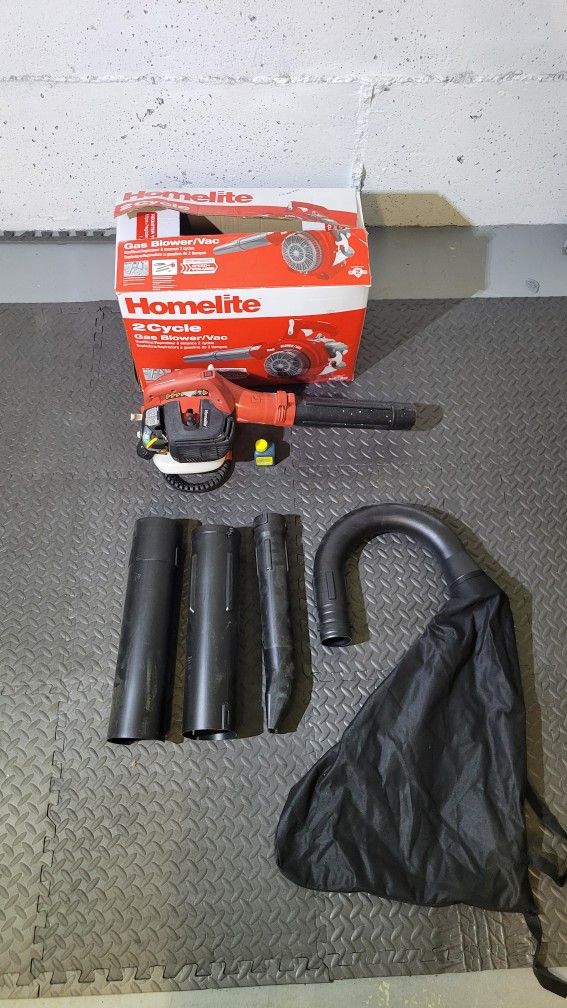 Homelite Gas Leaf Blower And Vacuum 2 Cycle