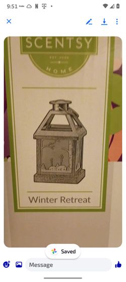 Scentsy Winter Retreat lantern wax Warmer NIB