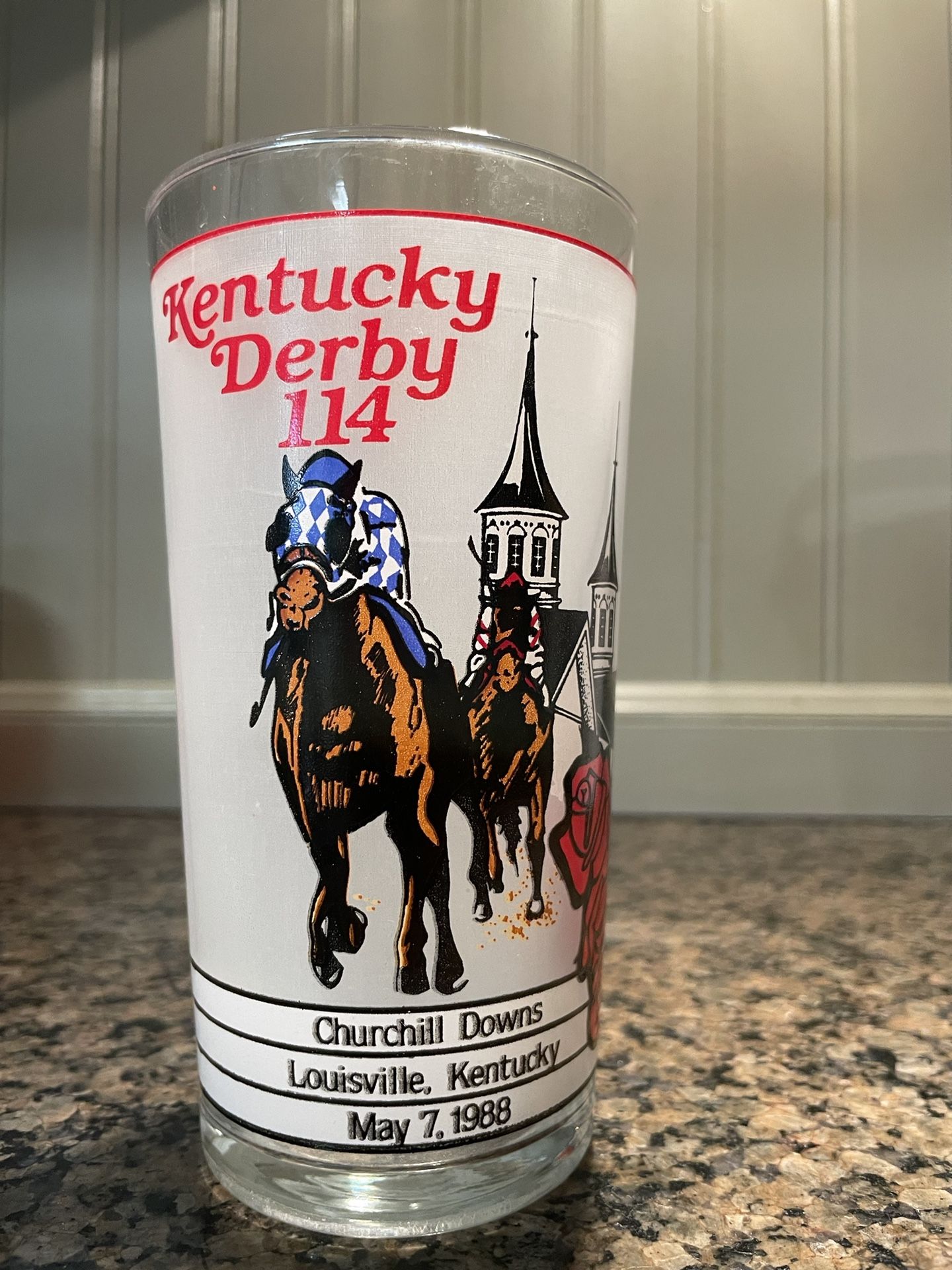 Collectible Kentucky Derby Drinking Glass