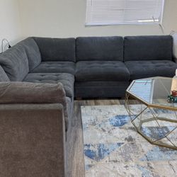 Thomasville Tisdale Modular Sectional 5 piece Dark Gray