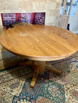 Solid wood table