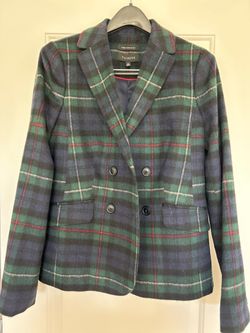 Woman Italy wool schoolboy blazer size6