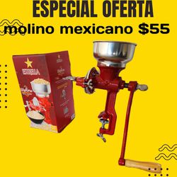 Corn Grinder Molino Manual Mexicano Para Moler Todo Tipo De Grano Maíz Café Cacao 