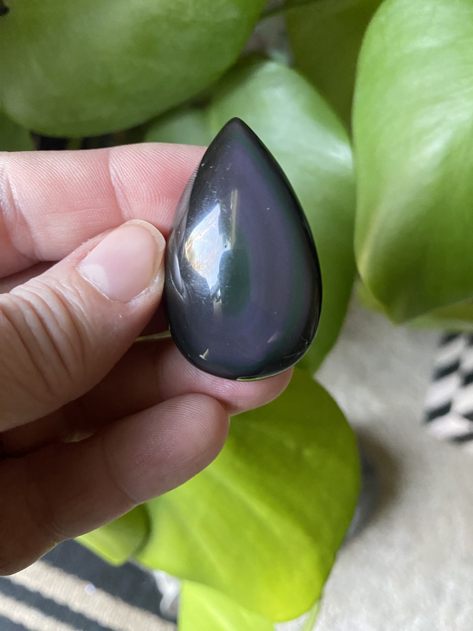 Rainbow Obsidian Teardrop