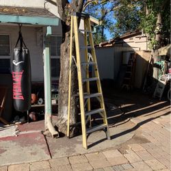 Husky Yellow Ladder 8ft   