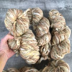 Large Lot Superbulky Woolen Spun Wool Yarn 704 grams