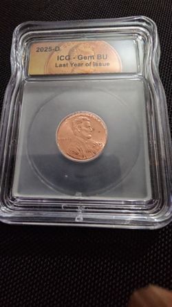 2025-D 1 Cent (penny) Gem BU Last Year of Issue
