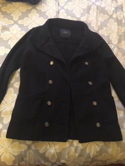 Black sweater coat