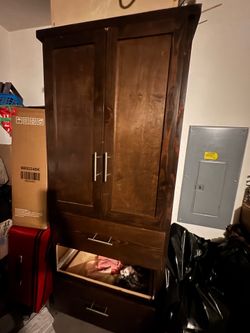 Wood closet