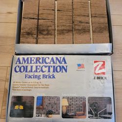 Z-Brick Americana Collection Facing Brick Veneer, 2 Boxes, Color Wheat