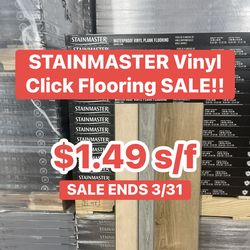 Stainmaster Vinyl Click Flooring — $1.49 s/f SALE ENDS 3/31‼️
