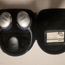 Bose Quiet Comfort 3 QC3 Noise Cancelling Wired On Ear Headphones