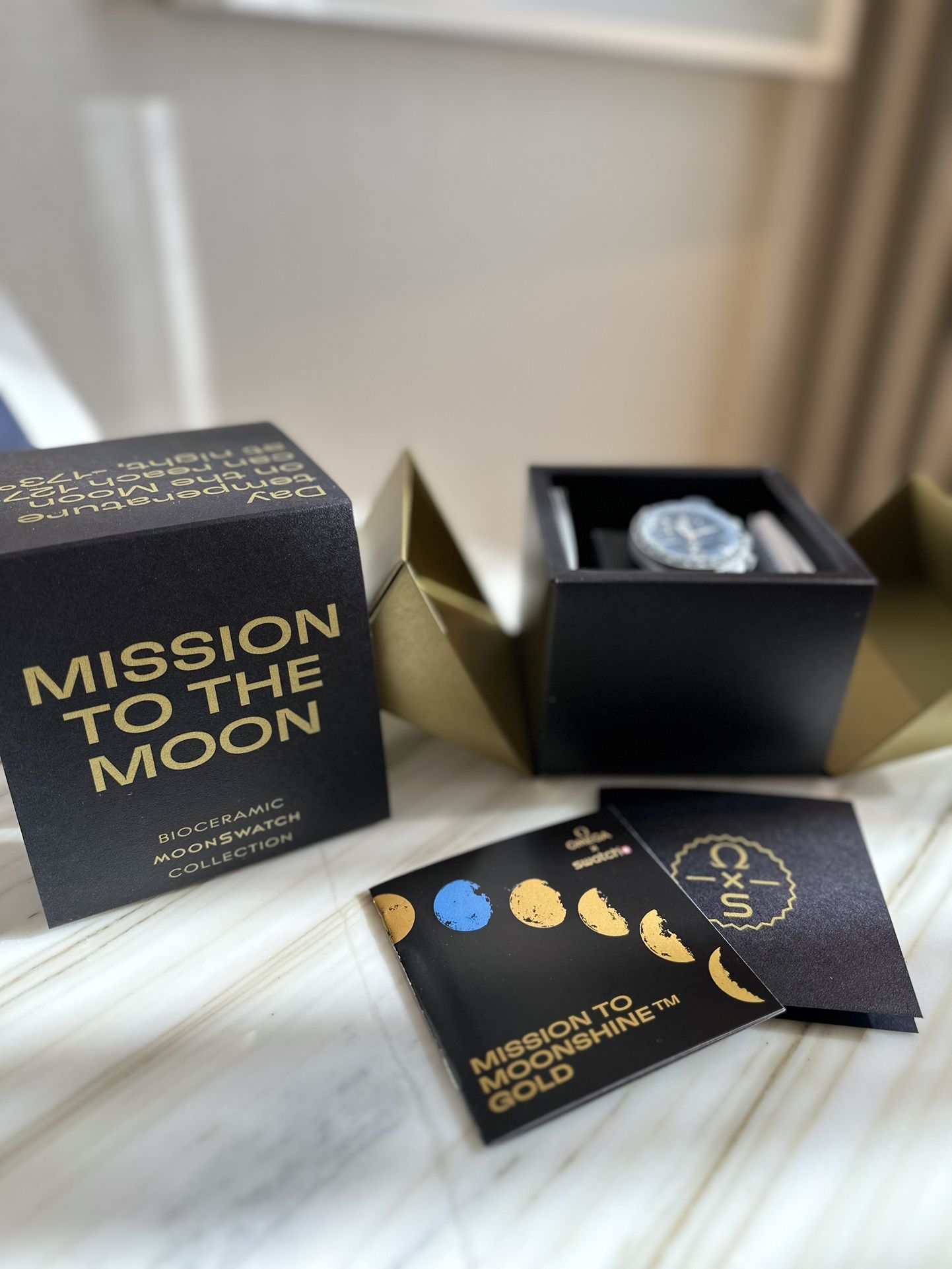 Swatch X Omega Moonshine Gold Cold Moon