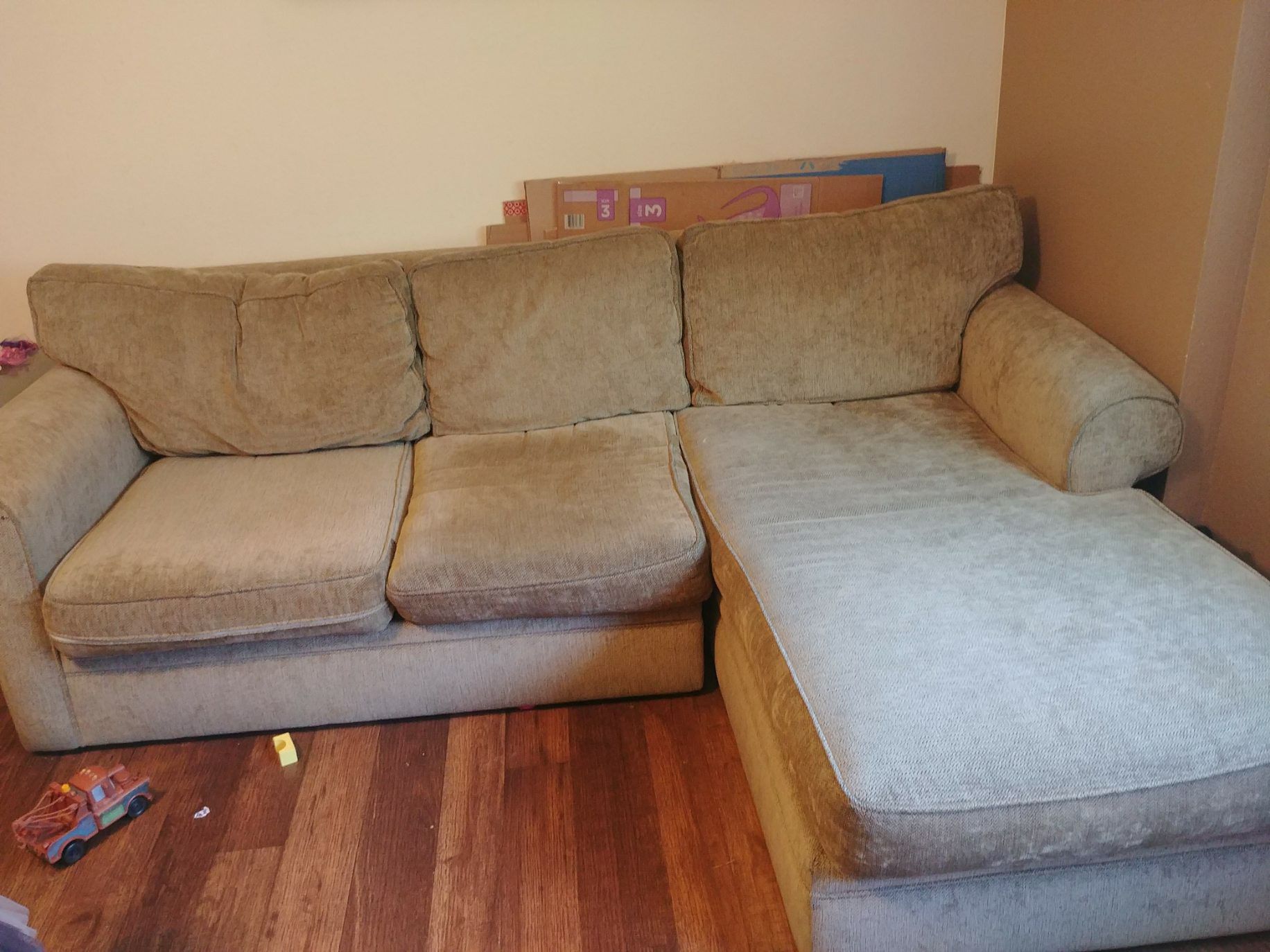 Small "L" sectional couch