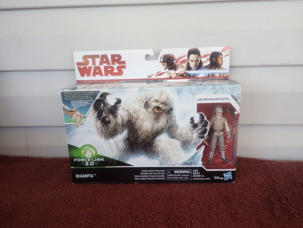 Star Wars The Empire Strikes Back Force Link 2.0 Hoth Wampa & Luke (Hoth) 3.75"