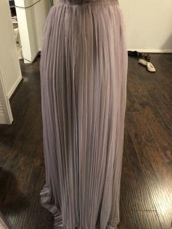Lavender, pleated tulle skirt