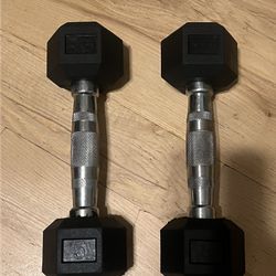 Brand New 5 Pound Rubber Coated Hex Dumbbells