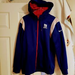 NIKE New York Giants Hooded Therma-Fit Jacket MENS LARGE
