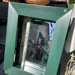 Unique Vintage Framed Lighted Mirror
