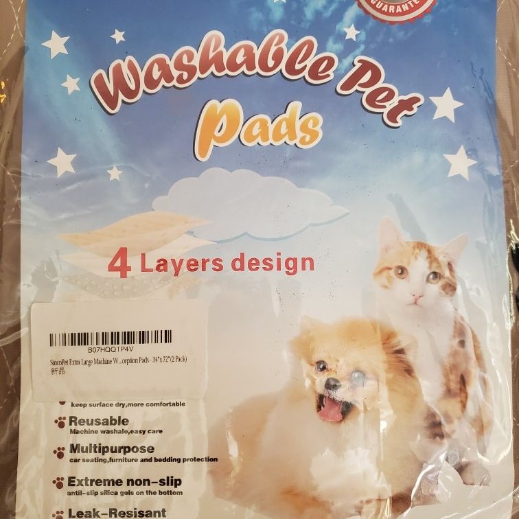 Washable Pet Fabric Pads * Not $1 *