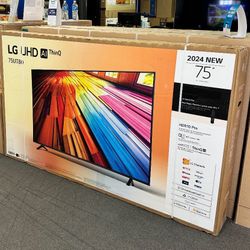 LG 75” UT8000 4K HDR SMART TV