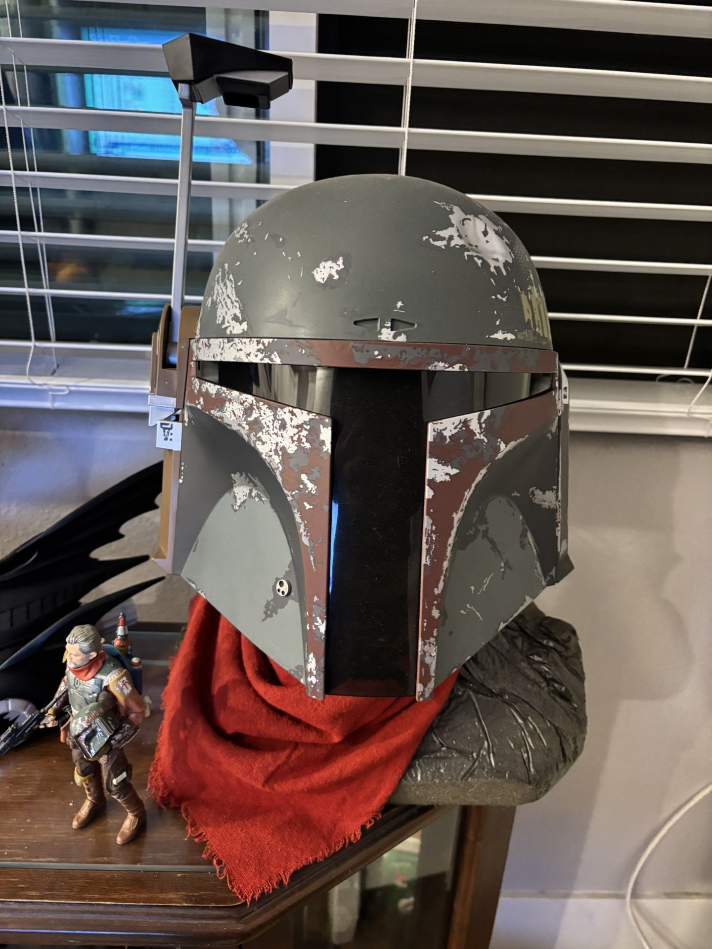 Starwars Boba Fett Helmet With Bust And Scarf