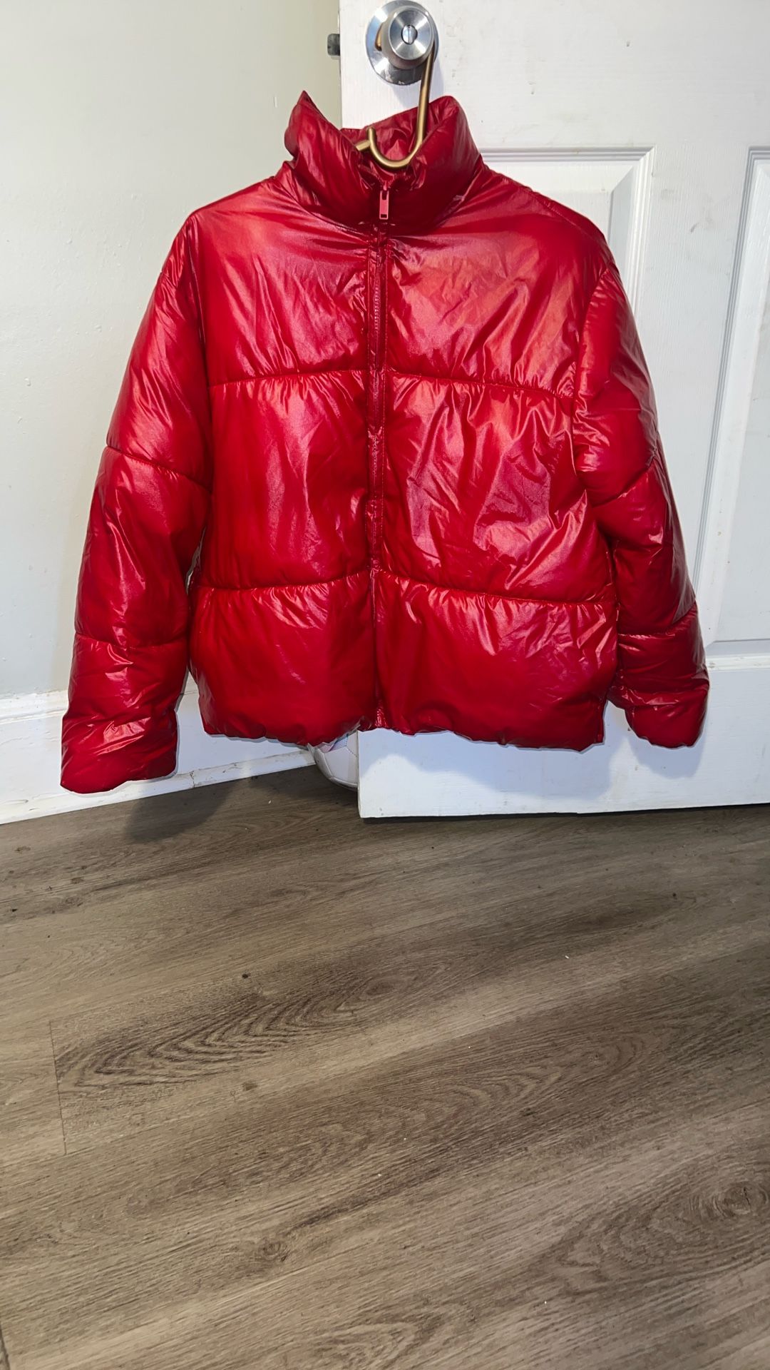 A New Day Red Rain Coat