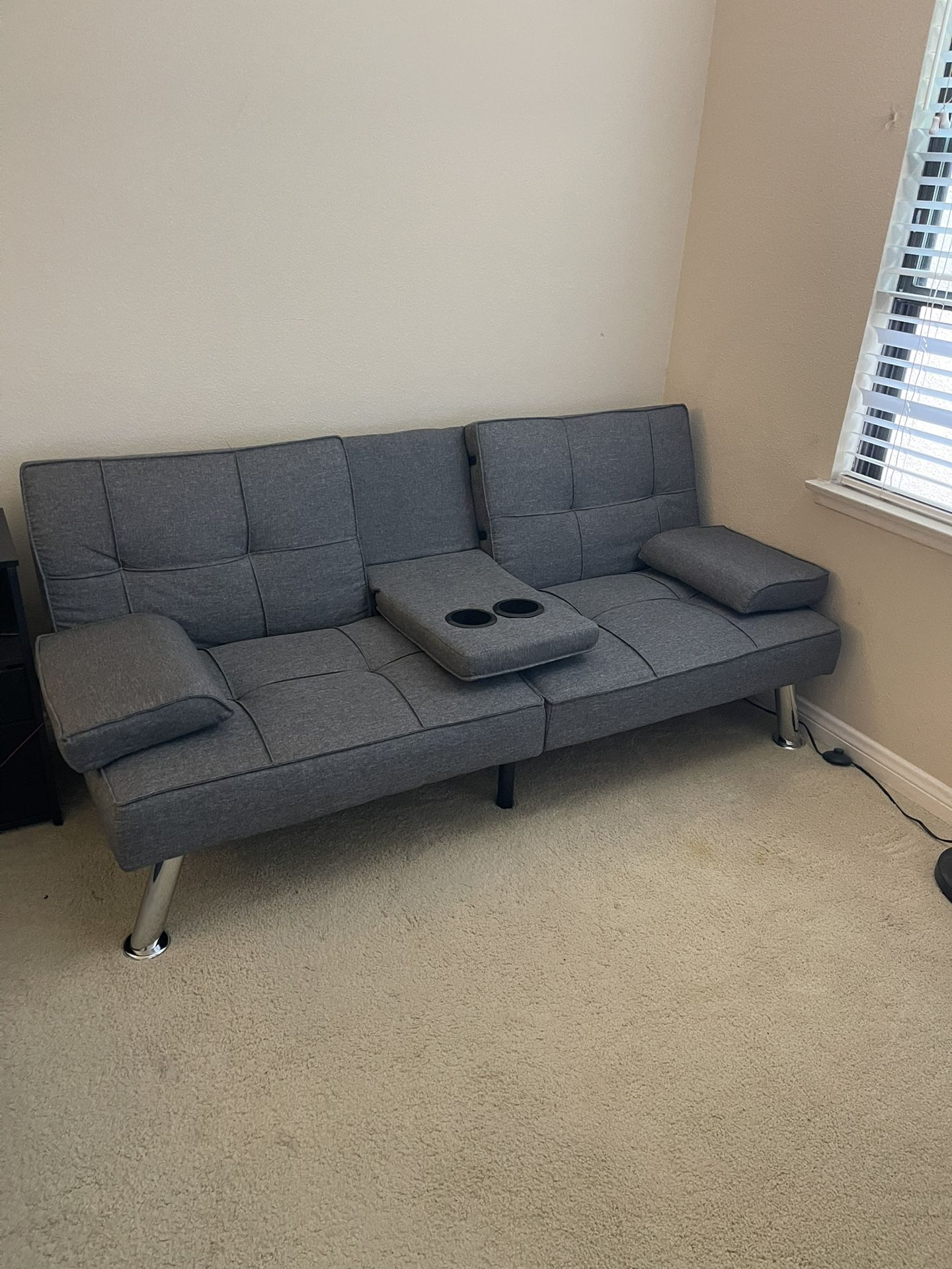 Best Choice Products Linen Folding Futon