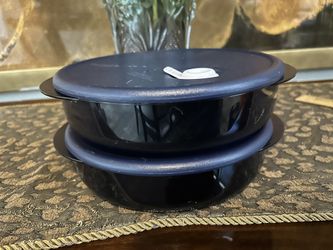 Tupperware Vent Serve Indigo Blue