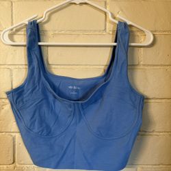 Blue Crop Top