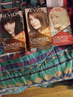 Revlon "colorsilk" in 4 different hair colors