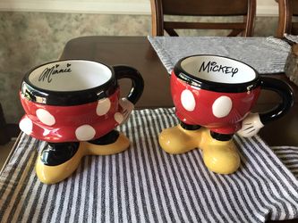 Mickey and Minnie mugs. I only used then for decoration $25set