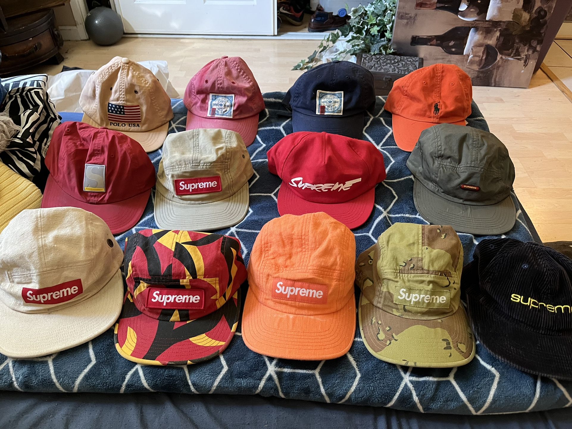 Assorted Supreme And Polo Hats Each Sold Separately 