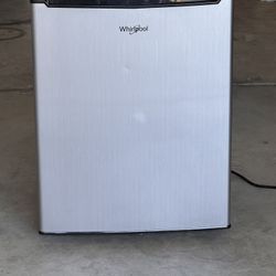 Stainless Steel Whirlpool 2.7 Cu.ft Mini Refrigerator 