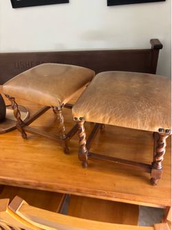 Antique foot stool set 12x12x12