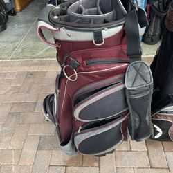 Wilson golf cart bag with 14 dividers and cooler pocket 