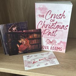 Christmas book w. art & signed sticker