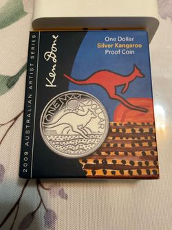 2009 Kangaroo ARTIST SERIES 1oz SILVER proof Ken Done