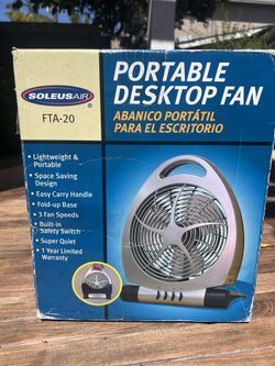 Portable Desktop Fan 