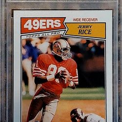1987 Topps Jerry Rice #115 PSA 8 NM-MT – 49ers, Beautiful Card, GOAT, HOF! At Toy Madness Now! 