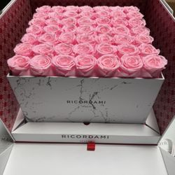 Ricordami Mable White Pink Forever Lasting Roses 